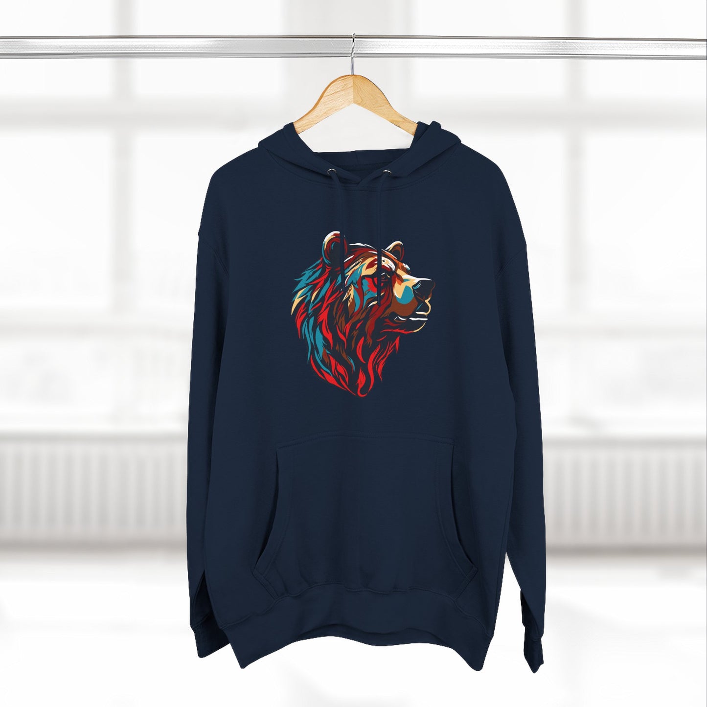 Grizzly Bear Icon - Fleece Hoodie