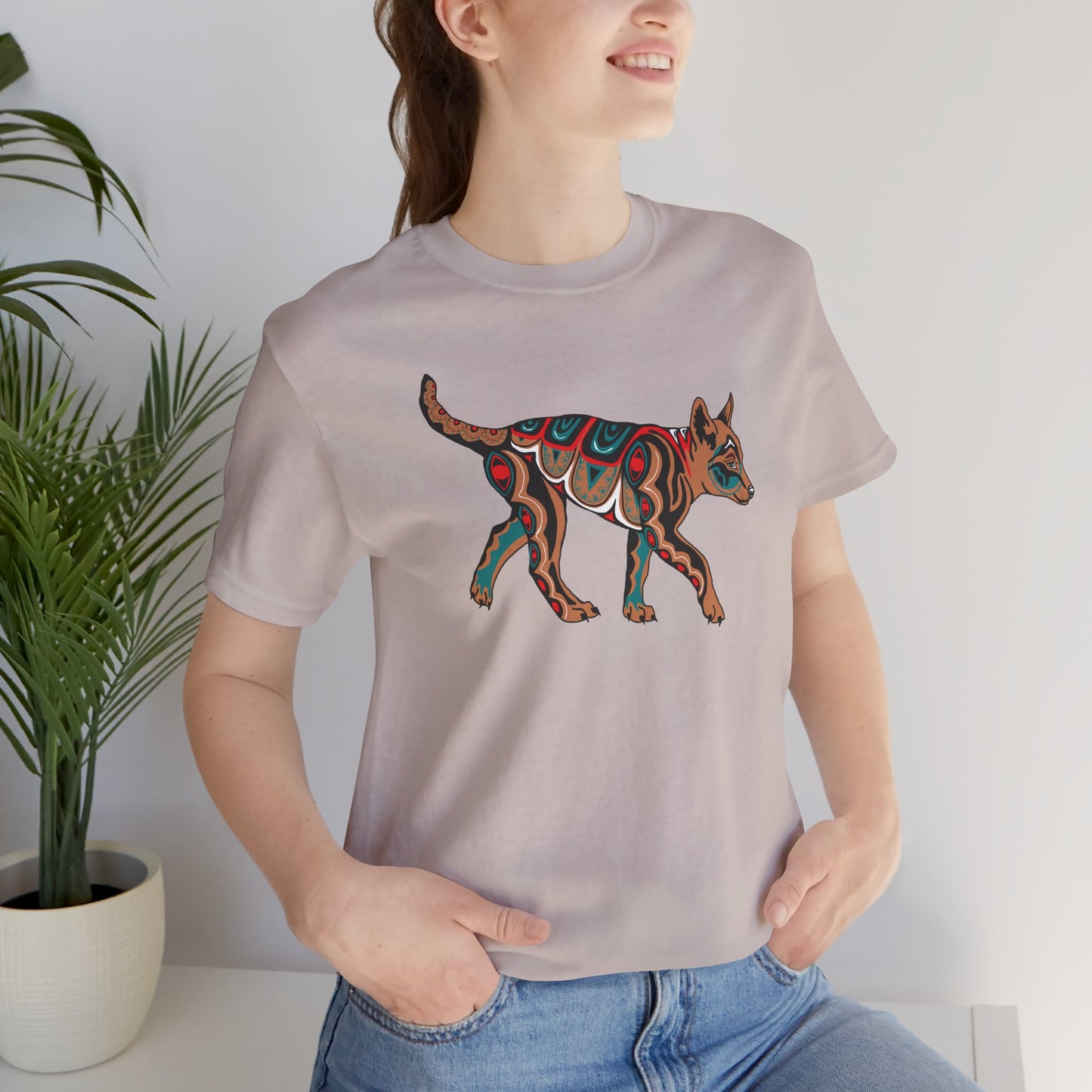 Tan Wolf Pup T-Shirt