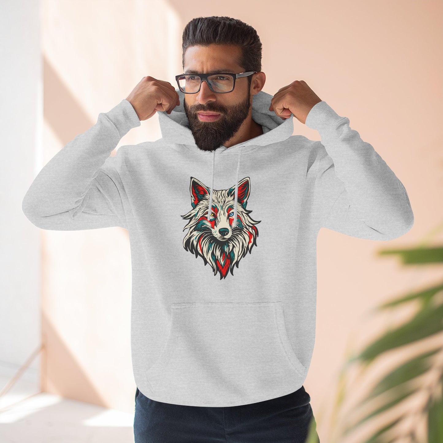 Arctic Fox Icon - Fleece Hoodie