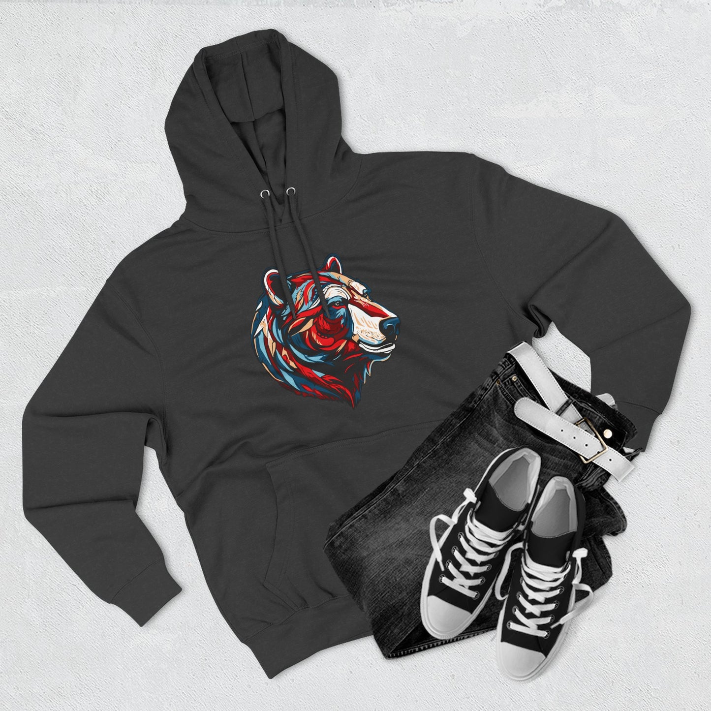 Polar Bear Icon - Fleece Hoodie
