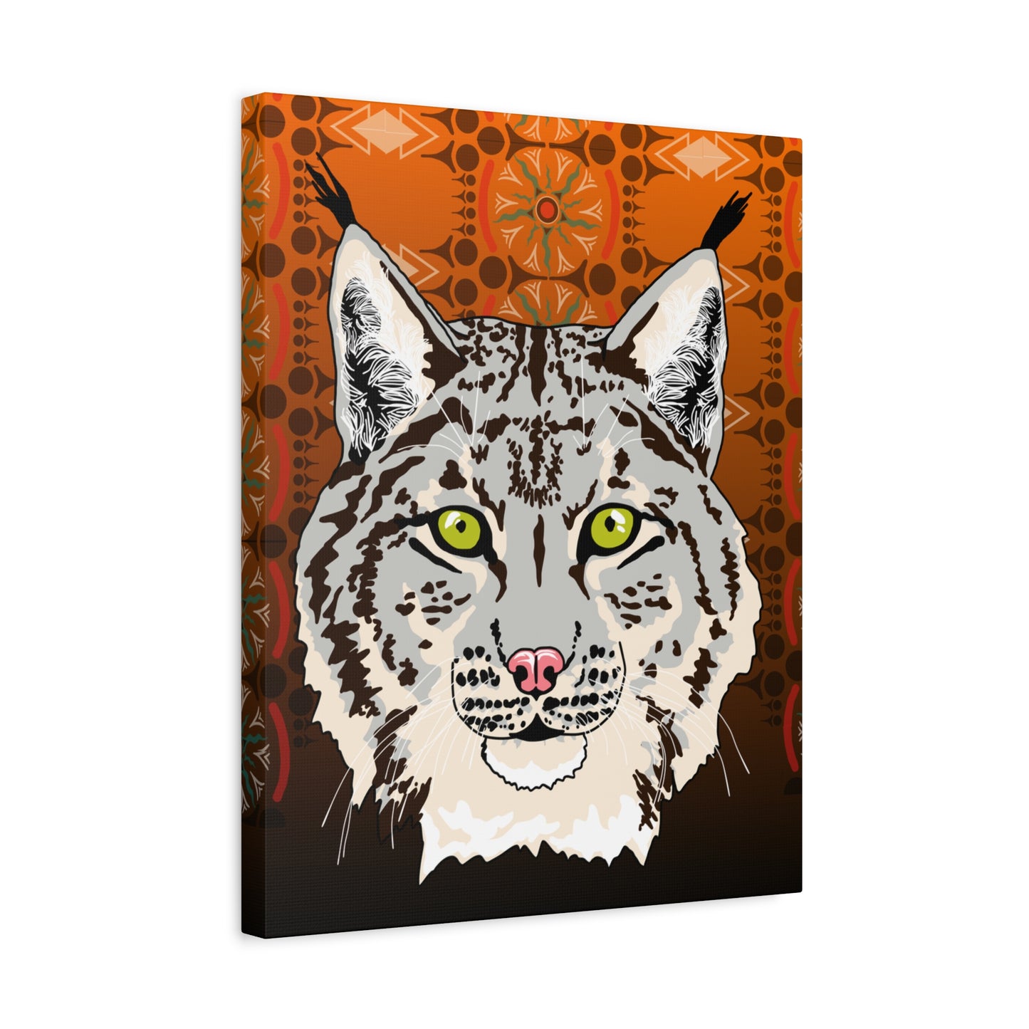 Lynx Portrait (gray) Canvas