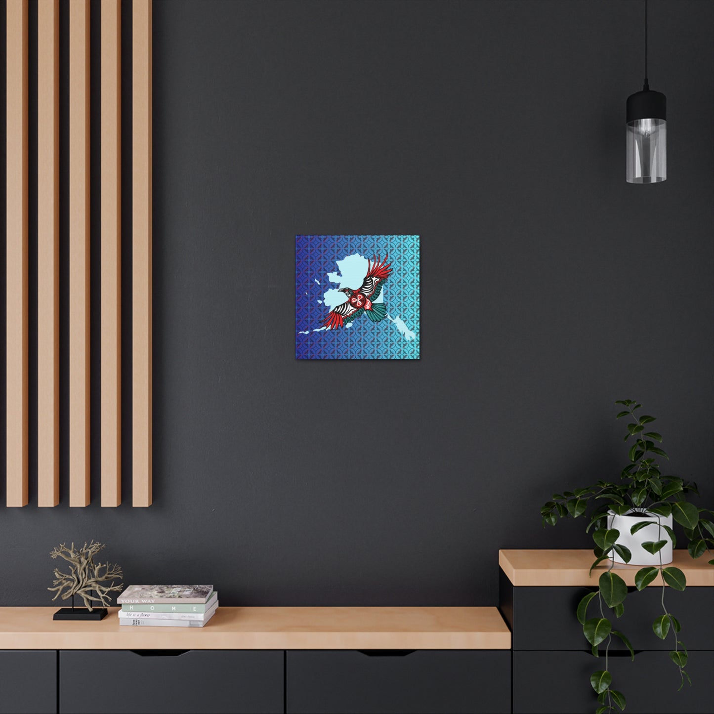 Flying Raven Canvas