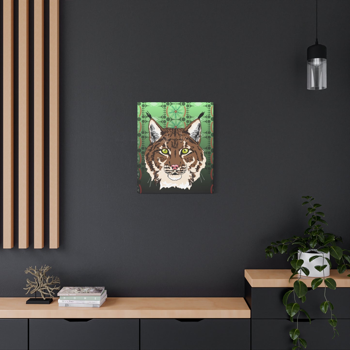 Lynx Portrait (tan) Canvas