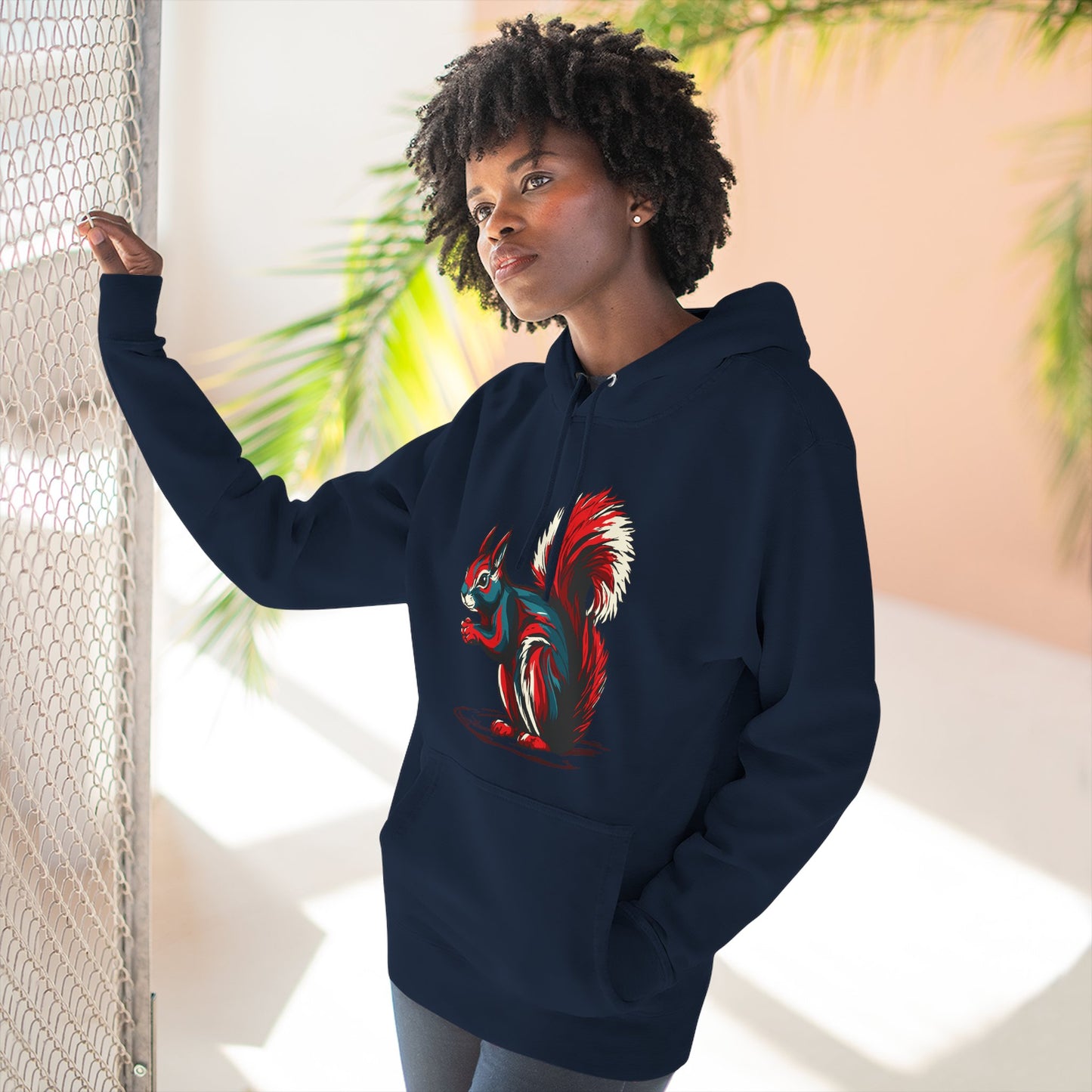 Squirrel Icon - Fleece Hoodie
