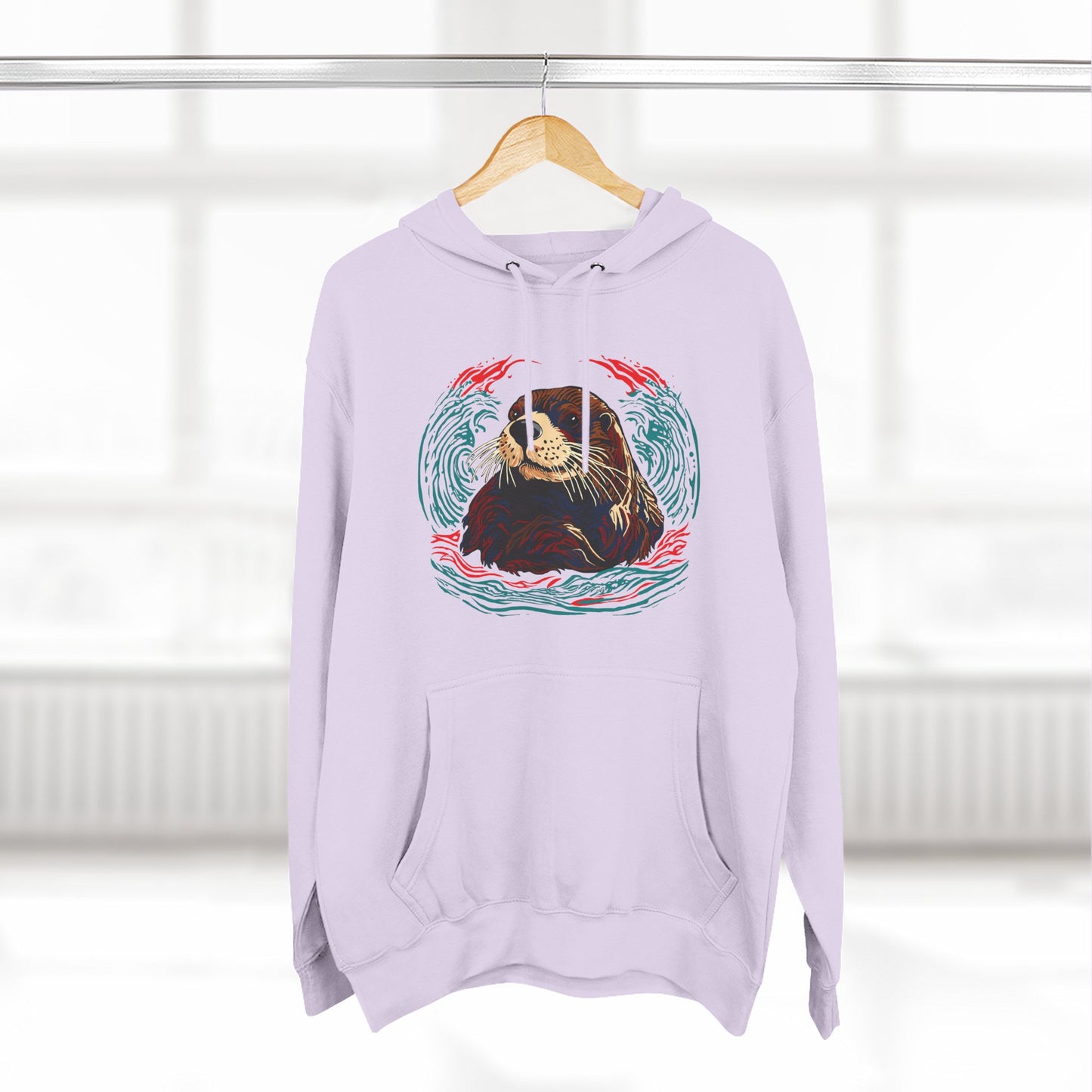 Sea Otter Icon - Fleece Hoodie