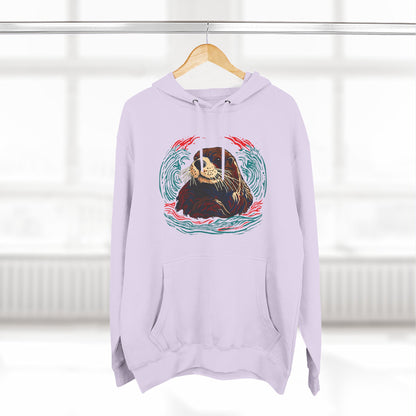 Sea Otter Icon - Fleece Hoodie