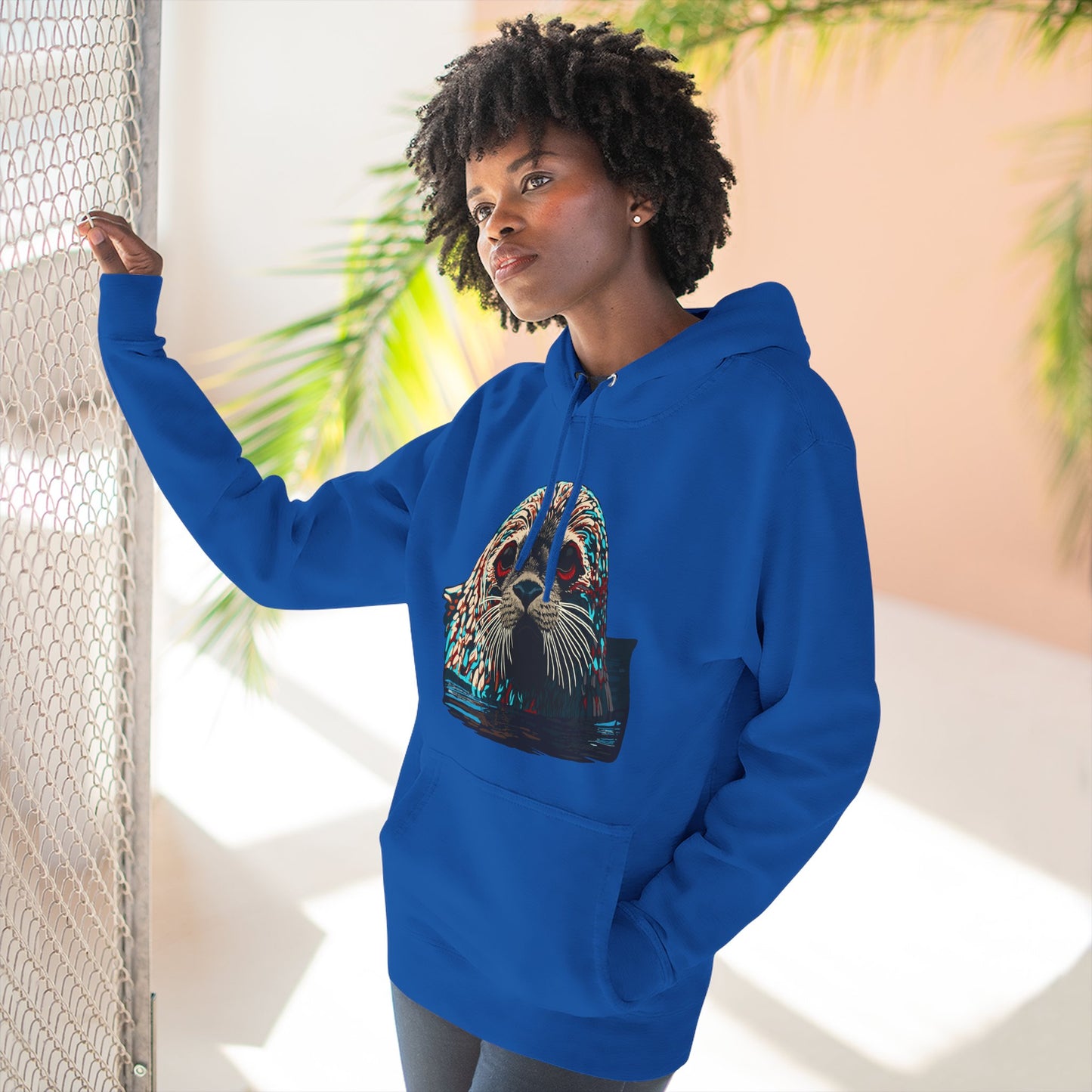 Harbor Seal Icon - Fleece Hoodie