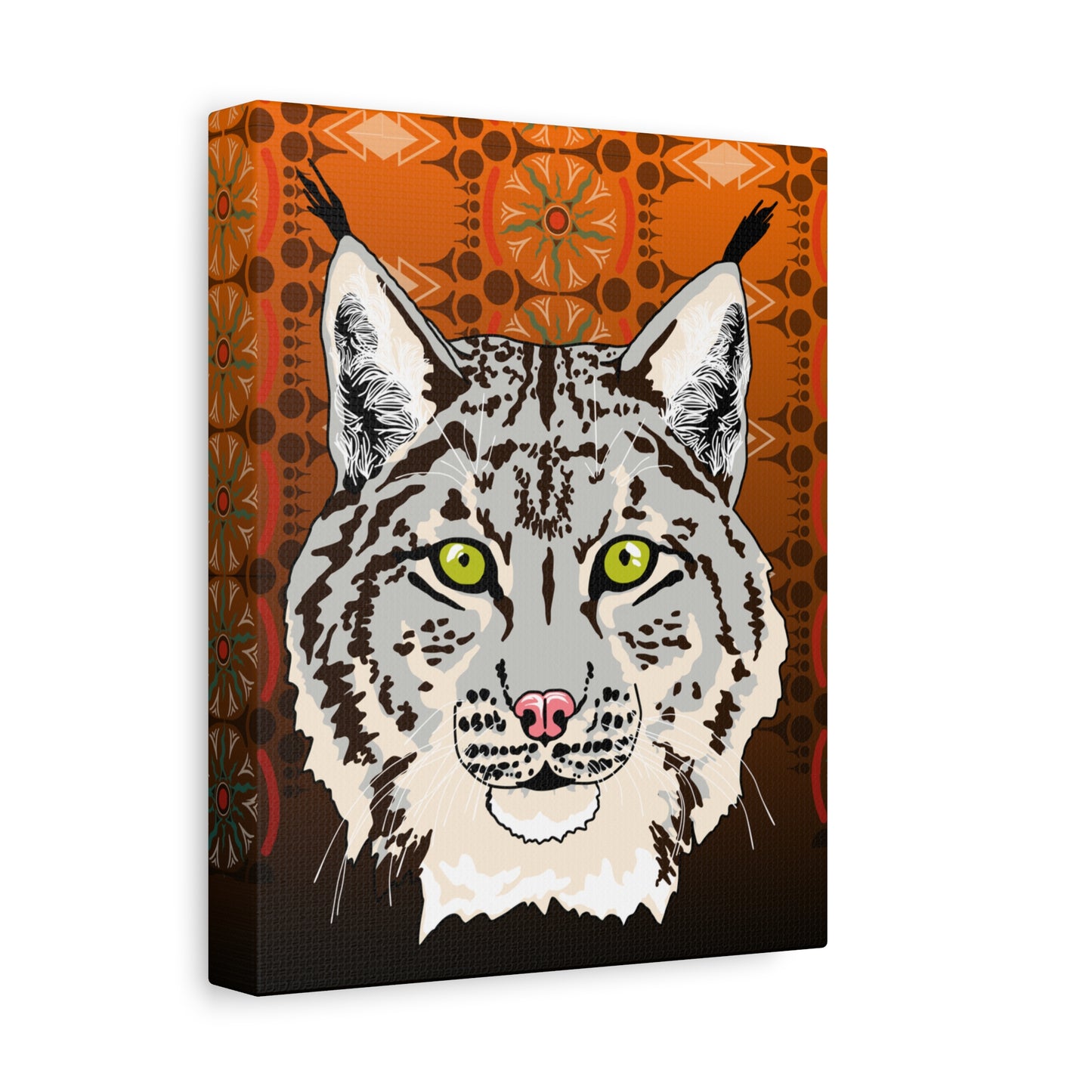 Lynx Portrait (gray) Canvas