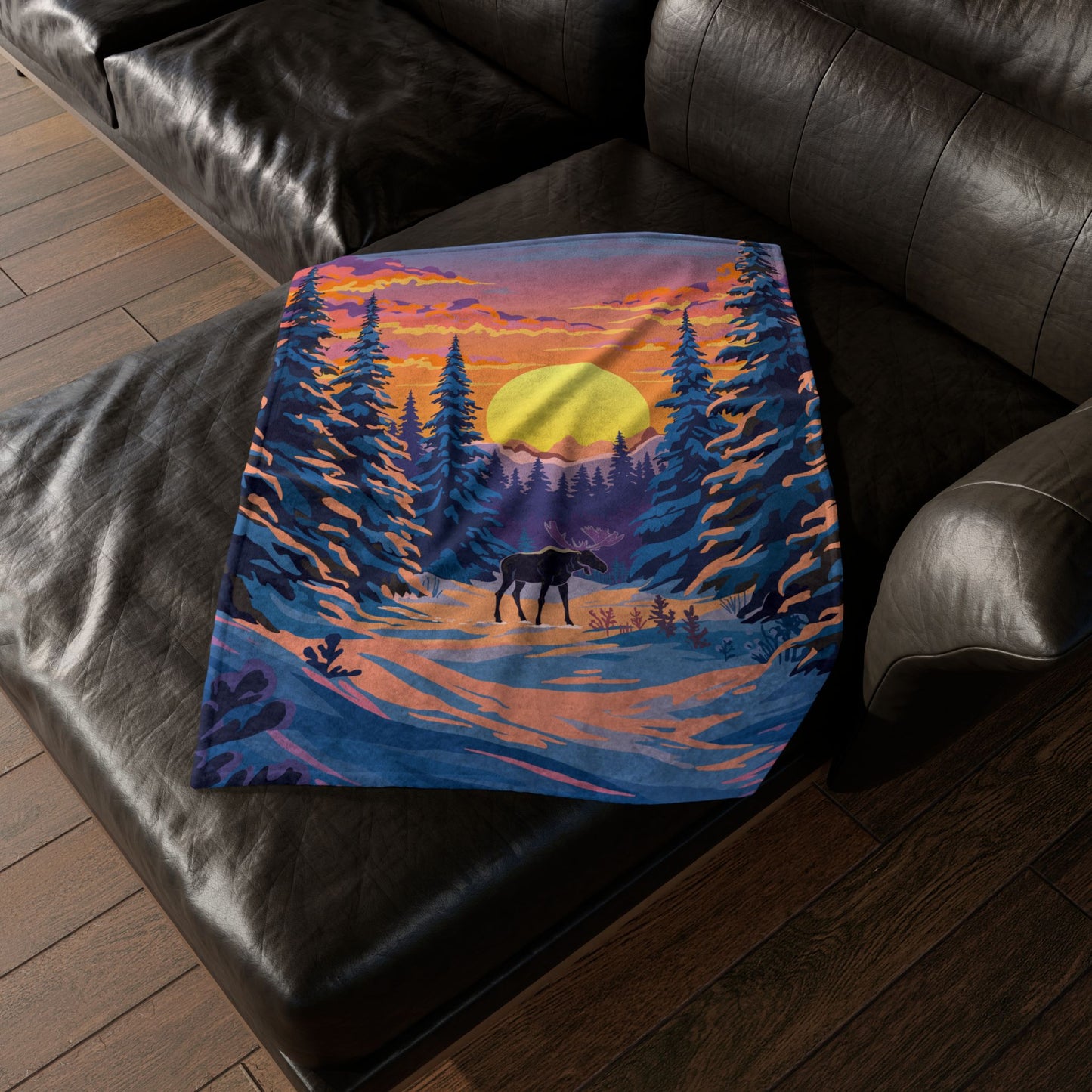 Spruce Moose Blanket