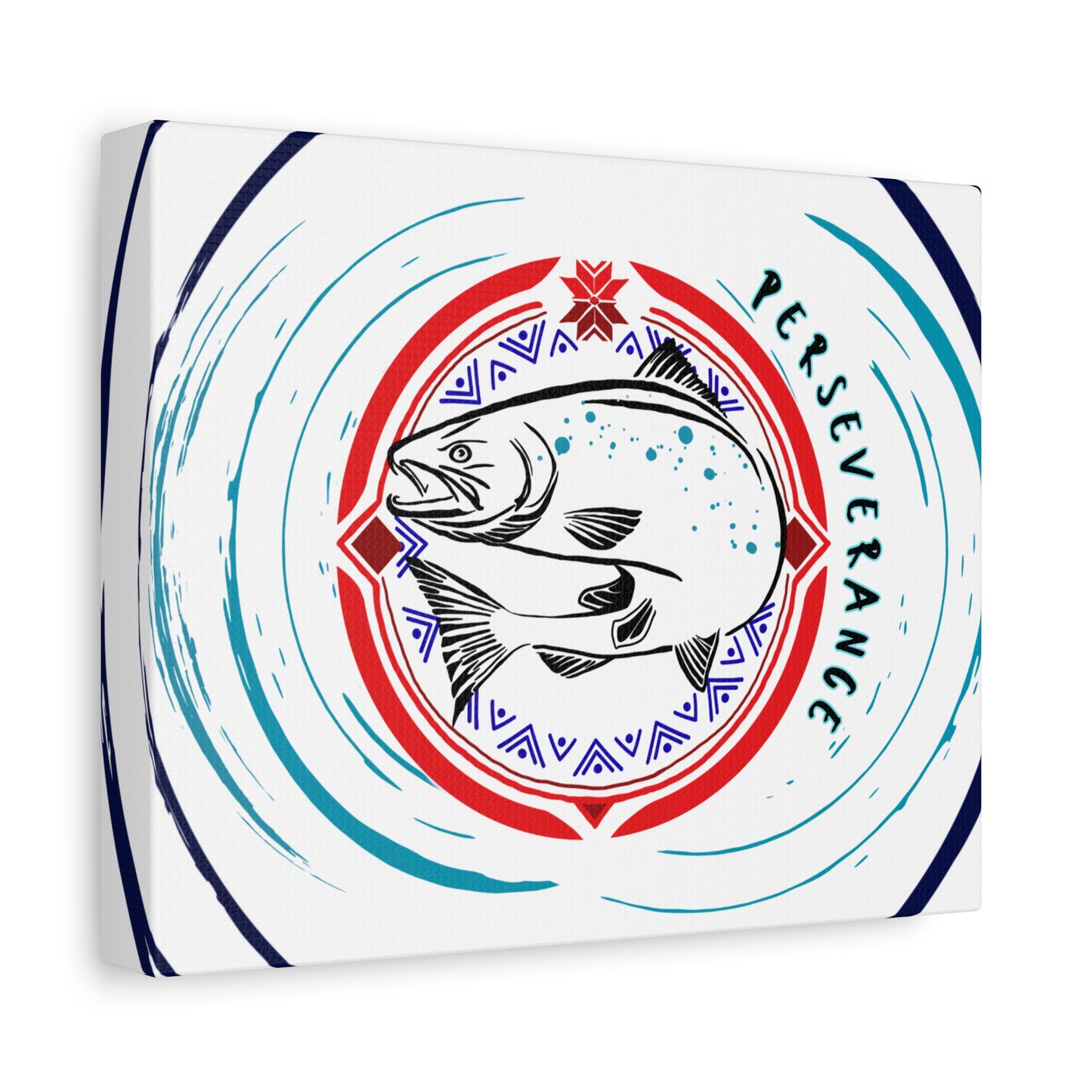 Perseverance Salmon Canvas