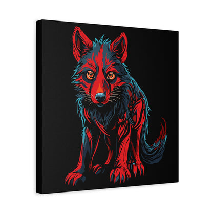 Wolf Pup Icon Canvas