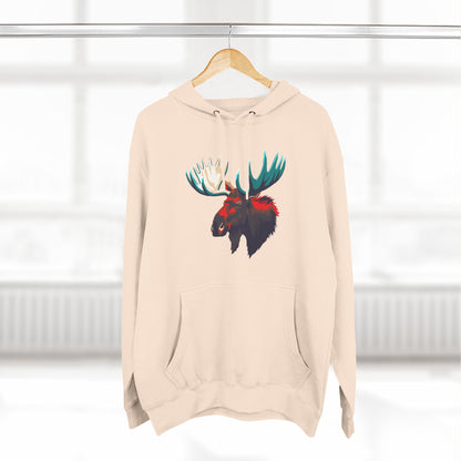 Moose Icon - Fleece Hoodie