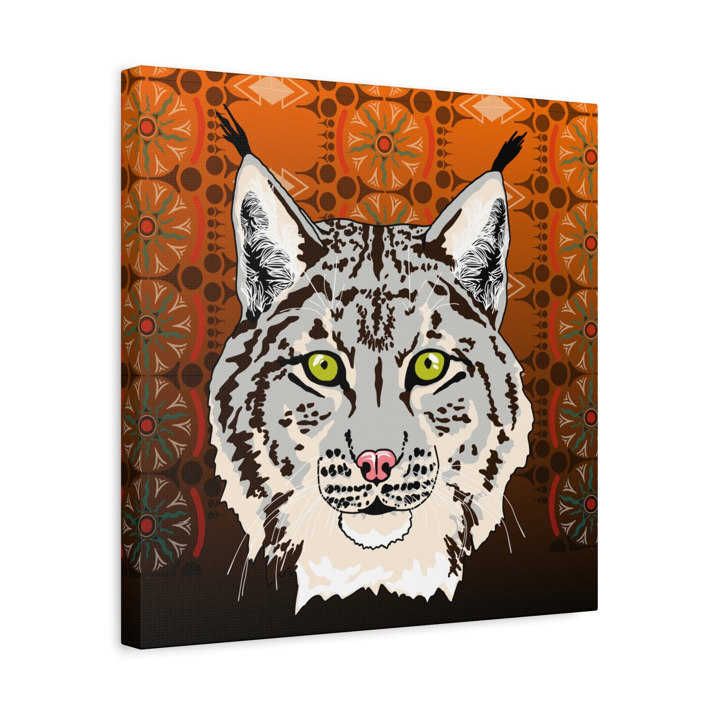 Lynx Portrait (gray) Canvas