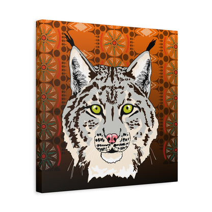 Lynx Portrait (gray) Canvas