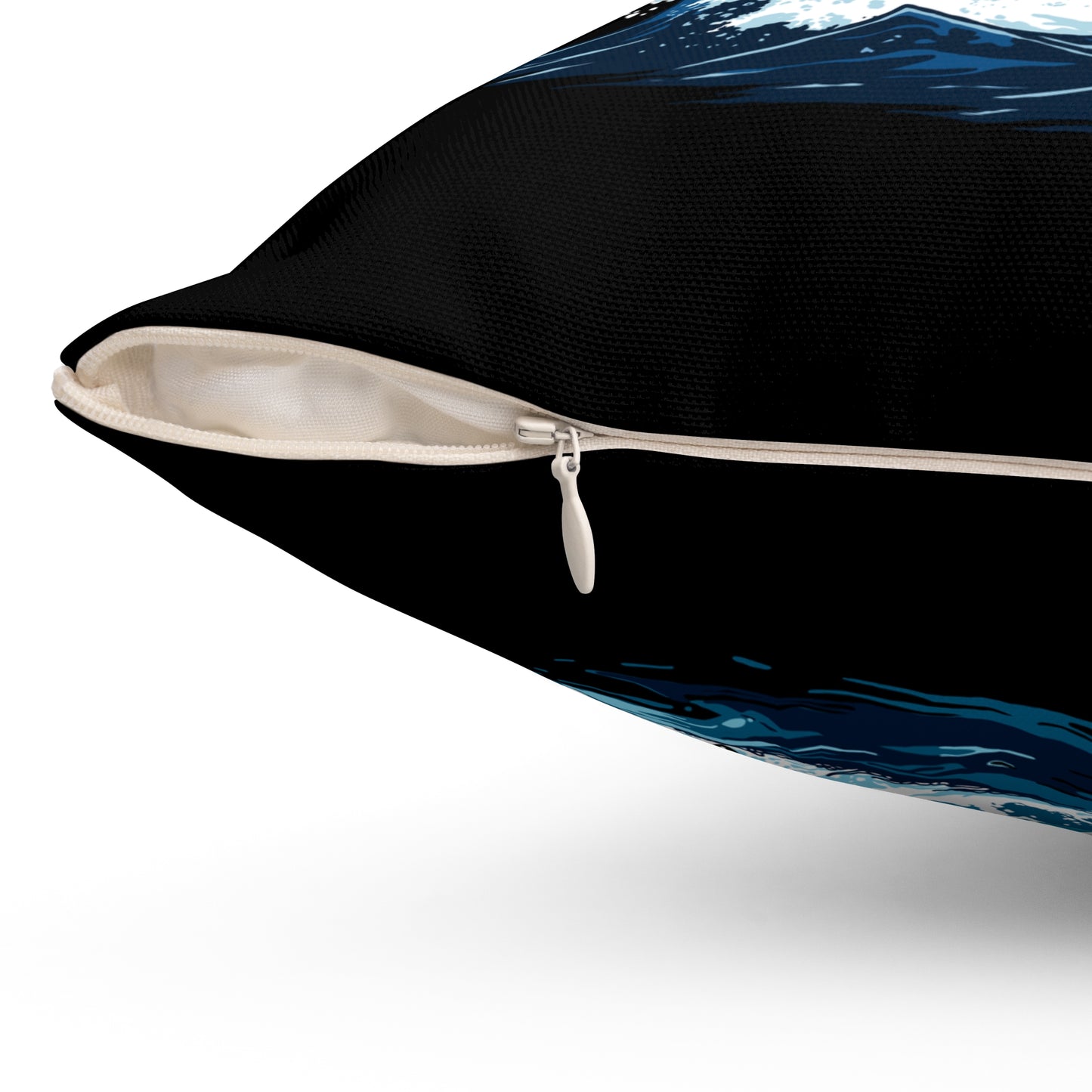 Orca and Humpback Whale - Square Pillow
