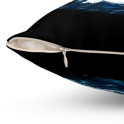 Orca and Humpback Whale - Square Pillow