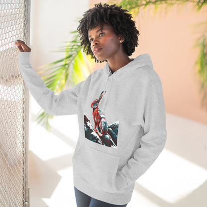 Snowshoe Hare Icon - Fleece Hoodie