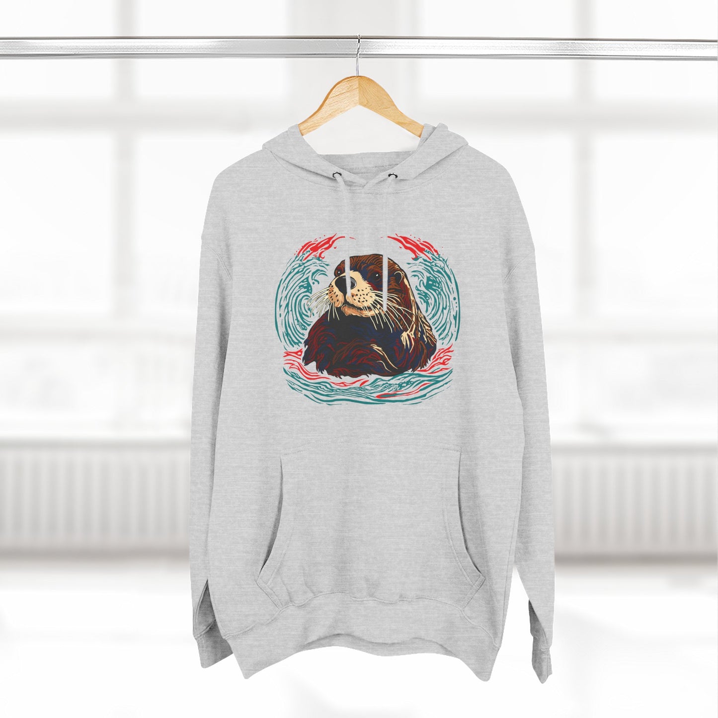 Sea Otter Icon - Fleece Hoodie