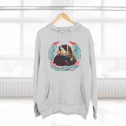 Sea Otter Icon - Fleece Hoodie