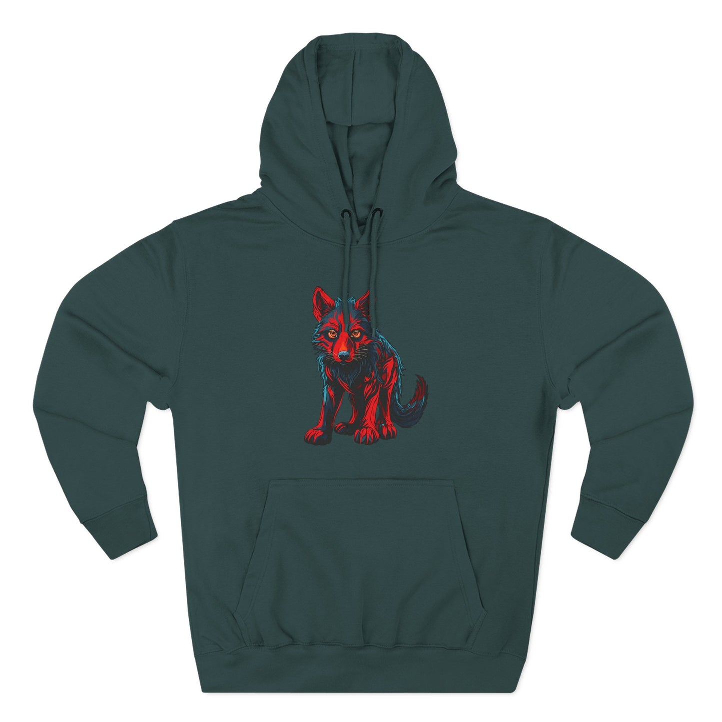 Wolf Pup Icon - Fleece Hoodie