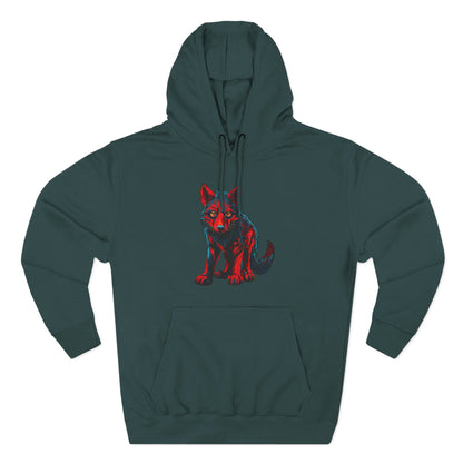 Wolf Pup Icon - Fleece Hoodie