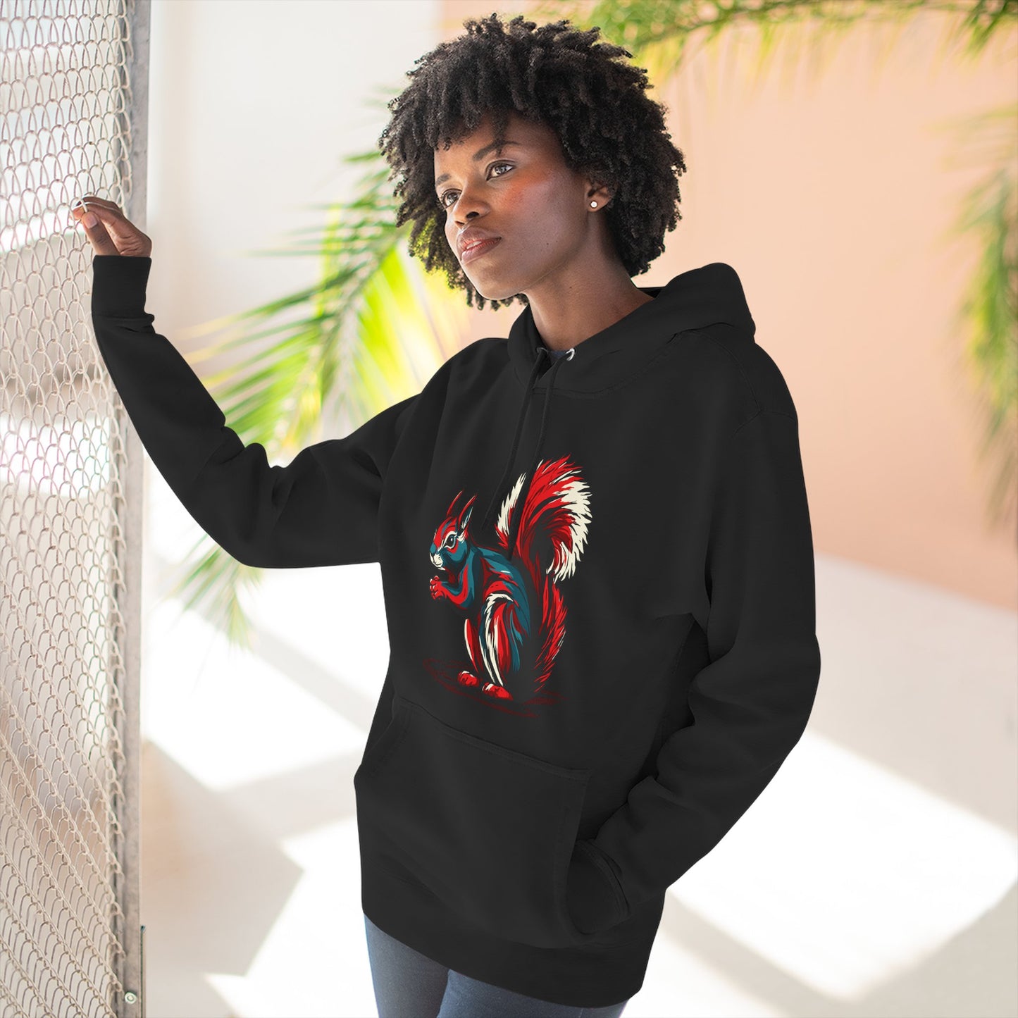 Squirrel Icon - Fleece Hoodie