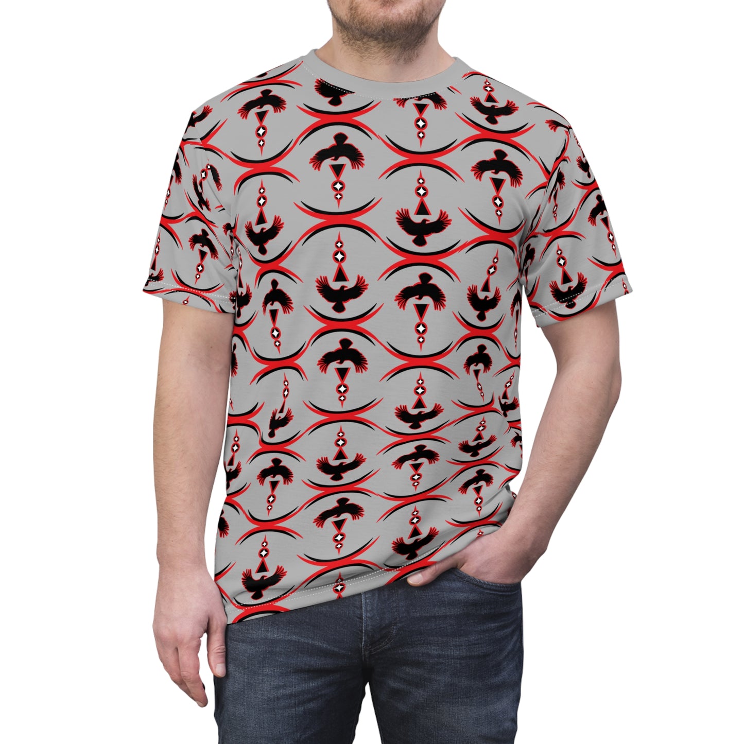 Raven Star Pattern T-Shirt