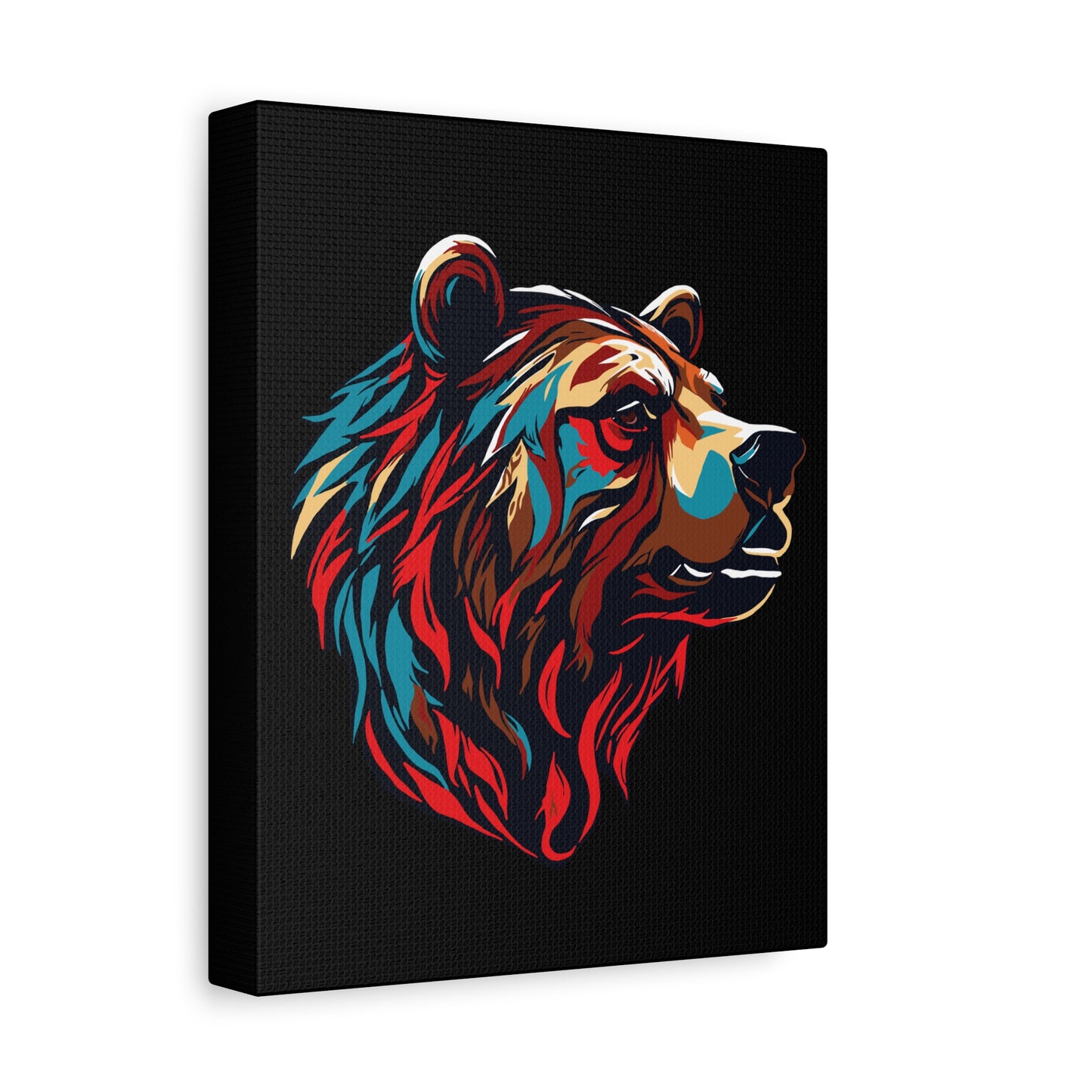 Grizzly Bear Icon Canvas