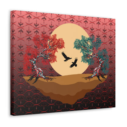 Raven Treescape Canvas