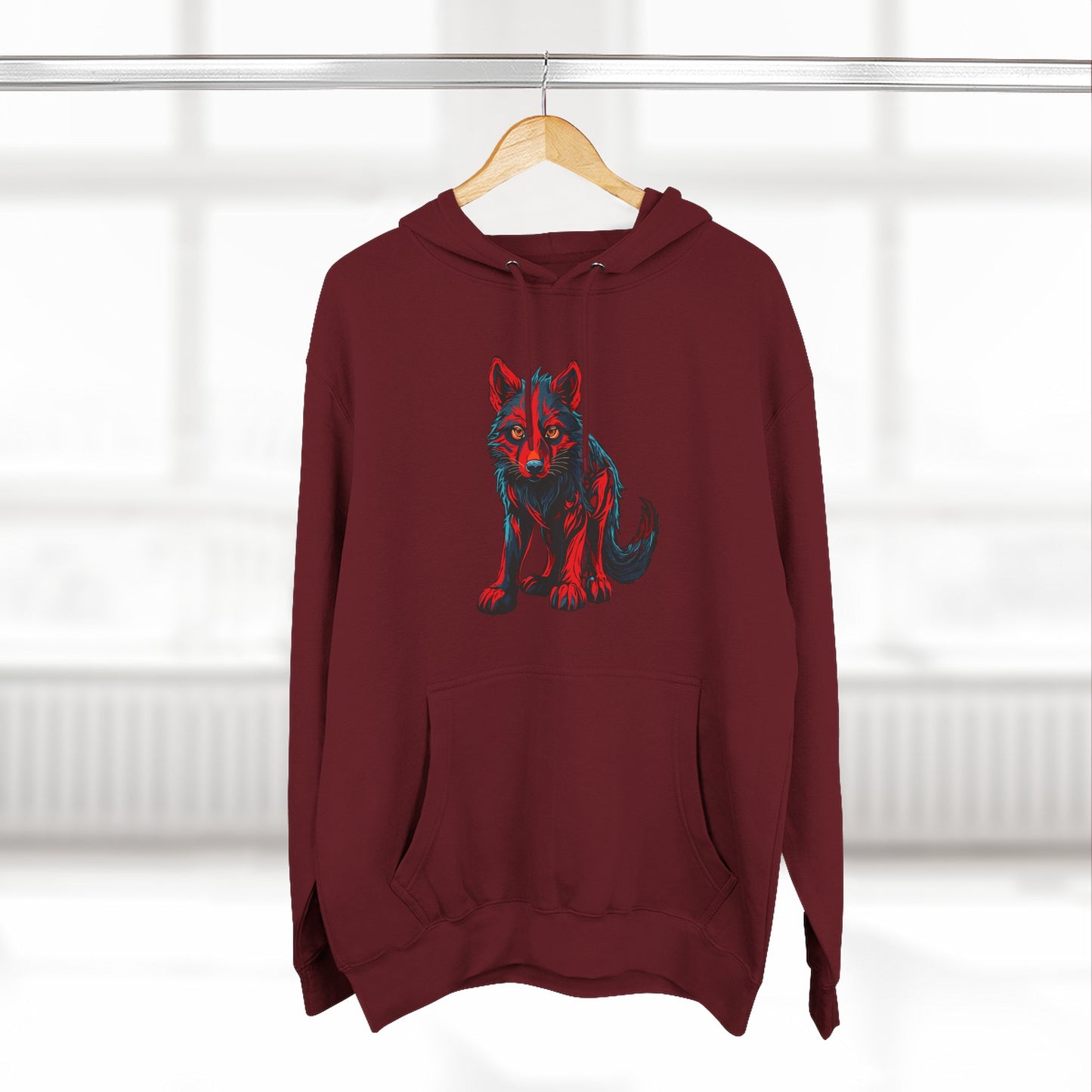 Wolf Pup Icon - Fleece Hoodie