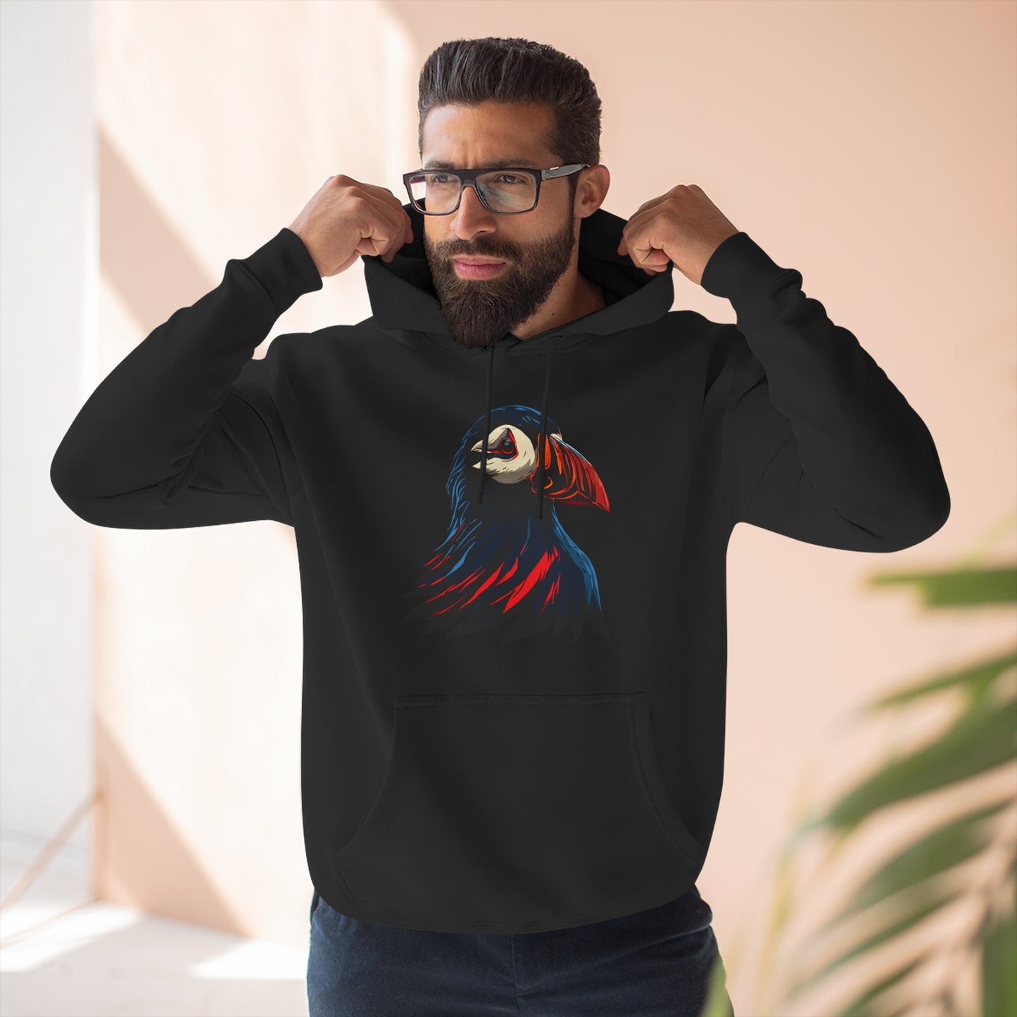 Puffin Icon - Fleece Hoodie