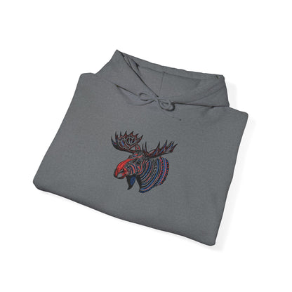 Tribal Moose Hoodie