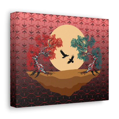 Raven Treescape Canvas