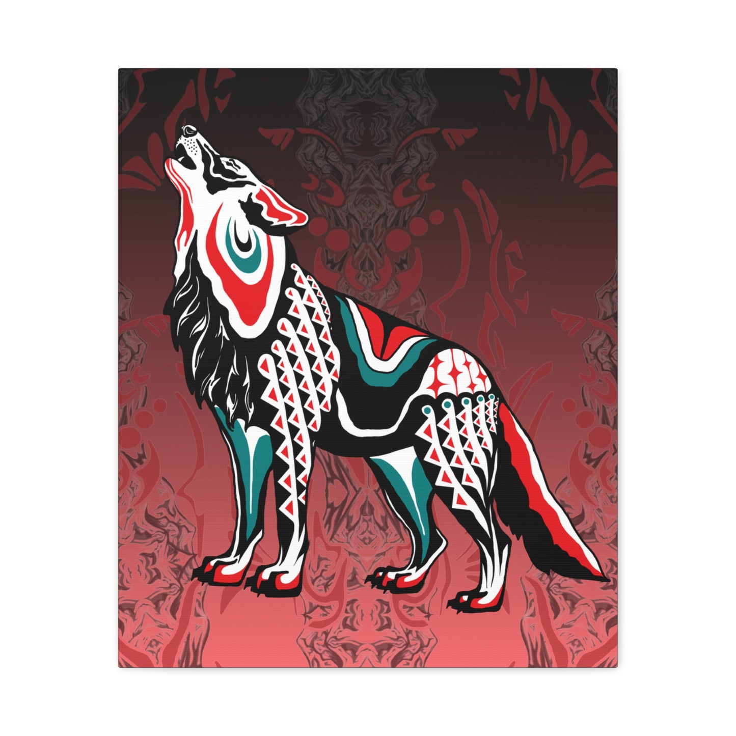 Howling Wolf Canvas