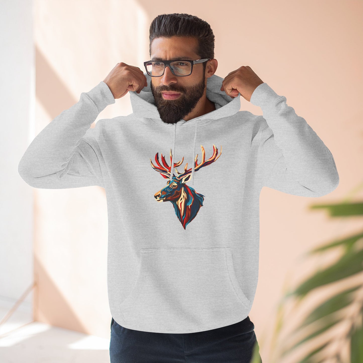 Elk Icon - Fleece Hoodie