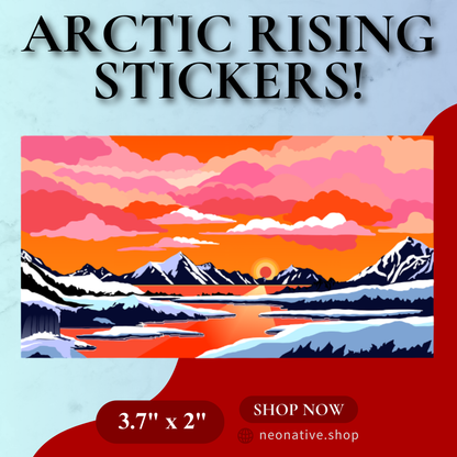 Arctic Rising Sticker (Rectangle)