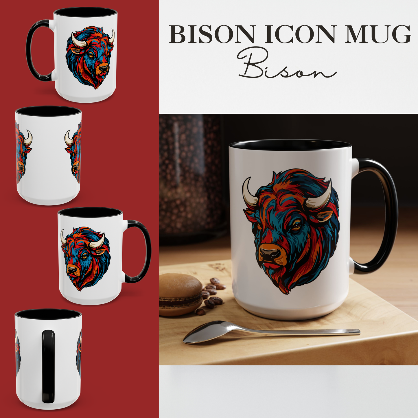 Bison Icon Mug