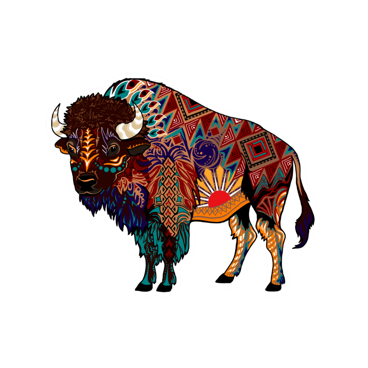 Bison Sticker