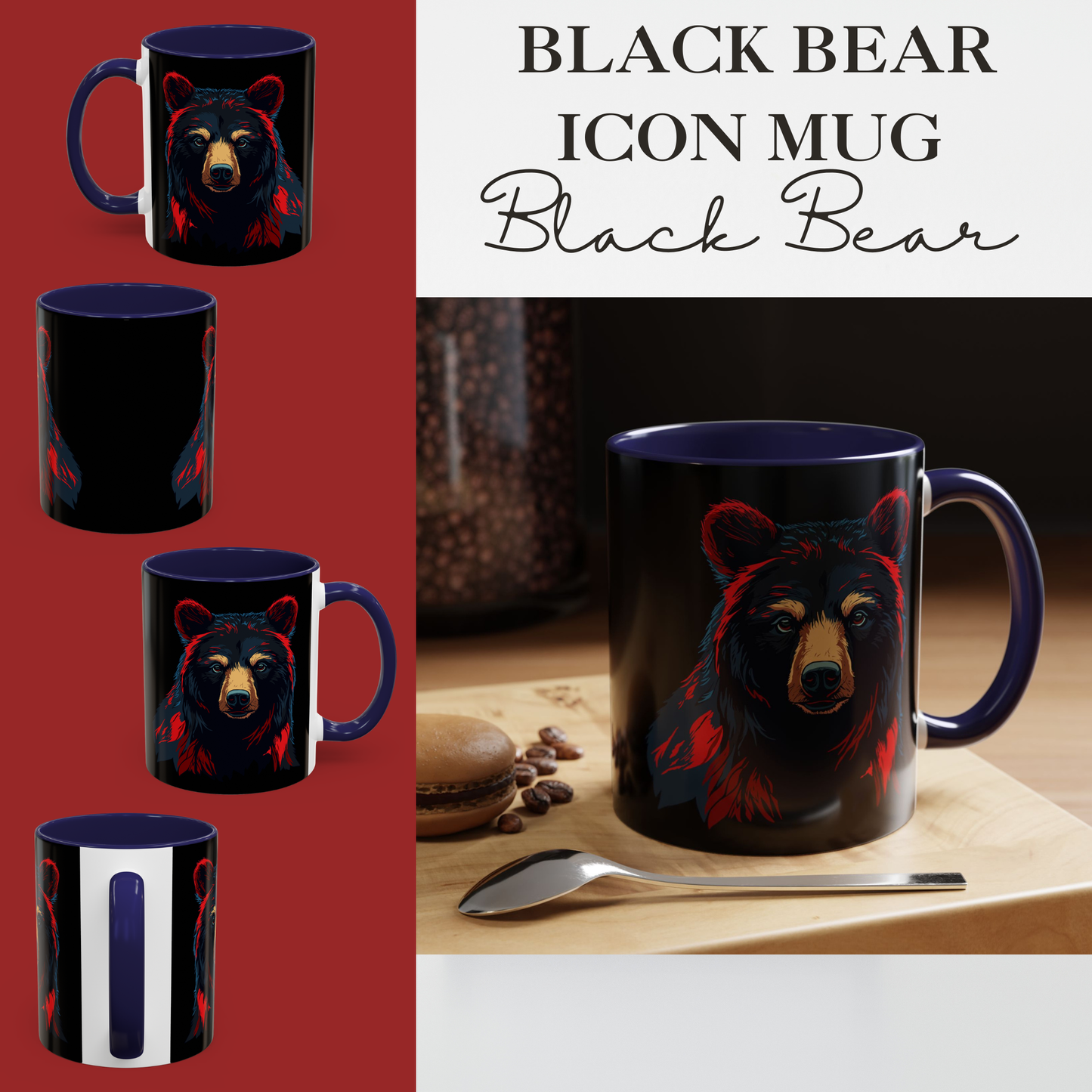 Black Bear Icon Mug