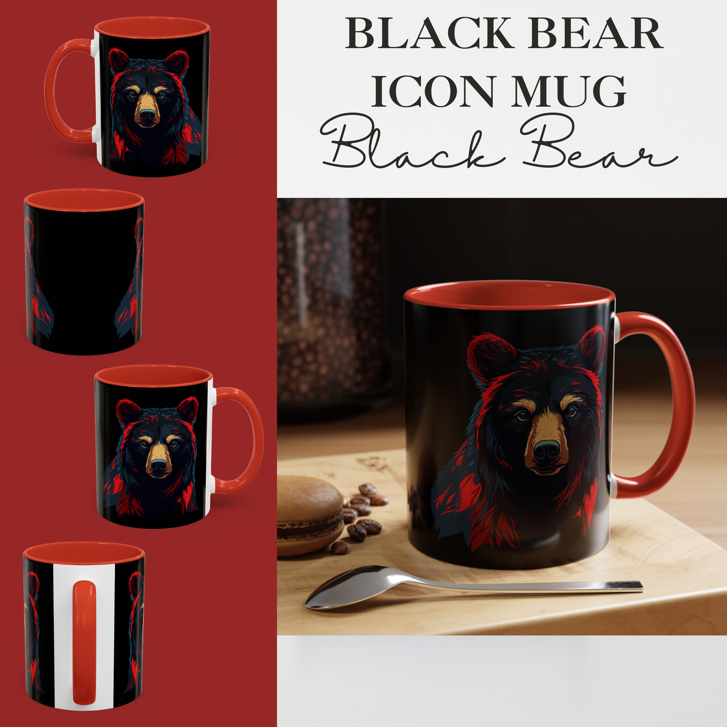 Black Bear Icon Mug