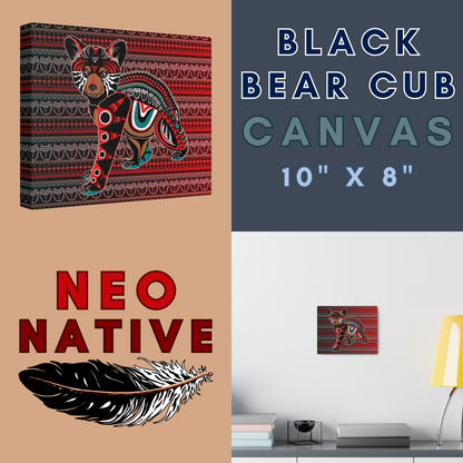 Black Bear Cub Canvas