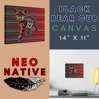 Black Bear Cub Canvas