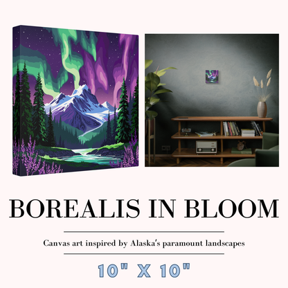 Borealis in Bloom Canvas