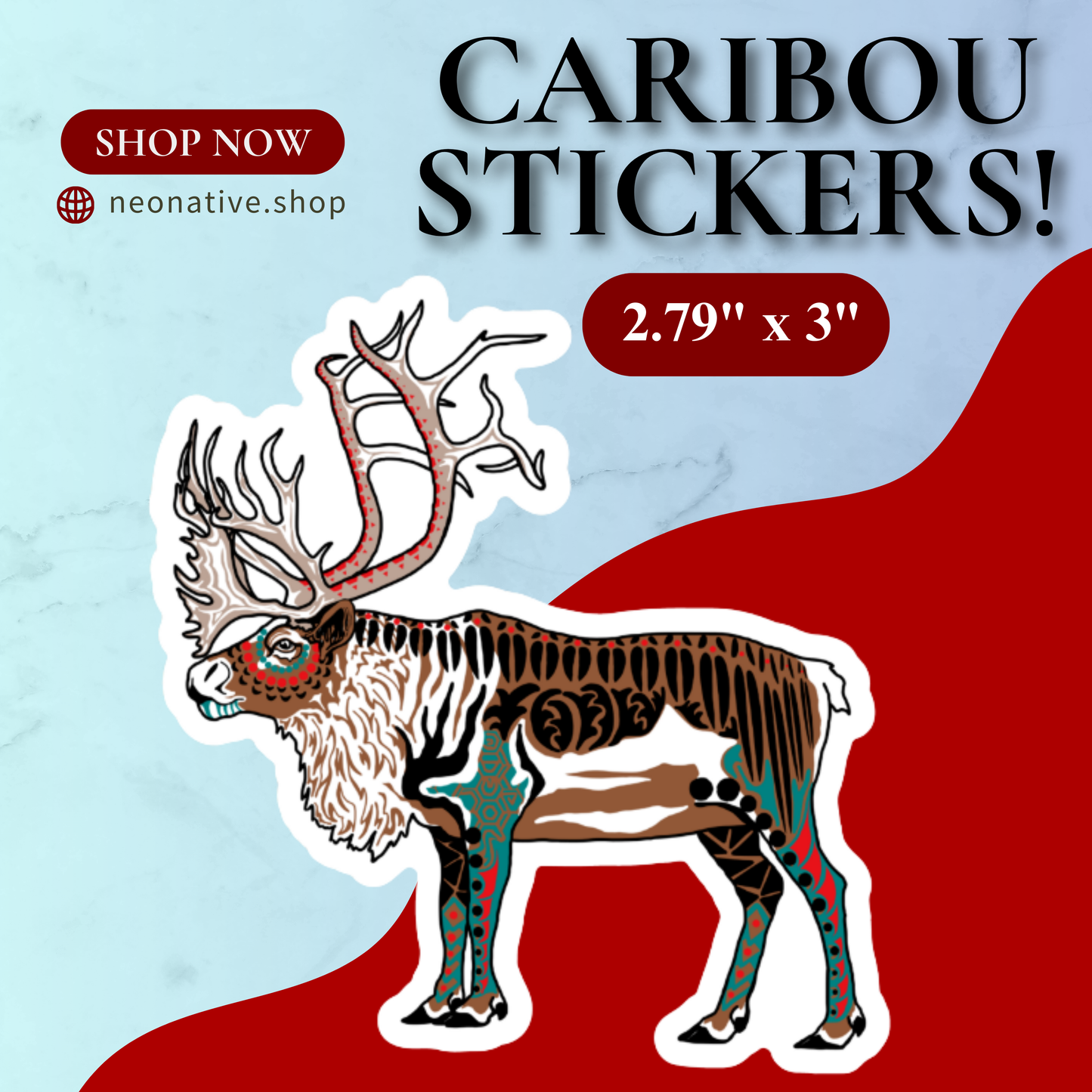 Caribou Sticker