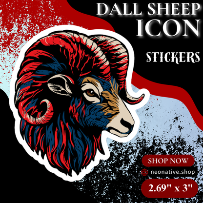 Dall Sheep Icon Sticker