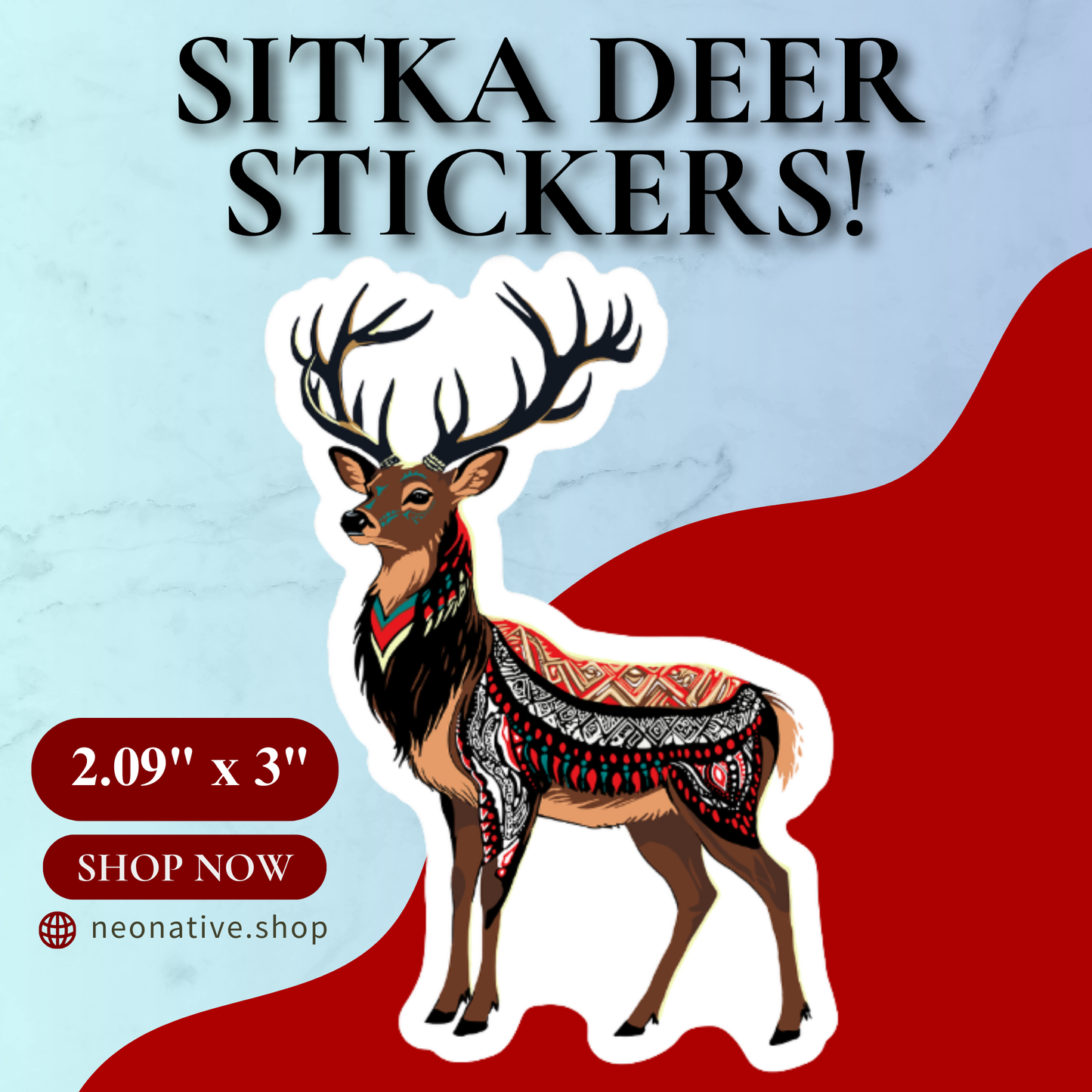 Sitka Black-Tailed Deer Sticker