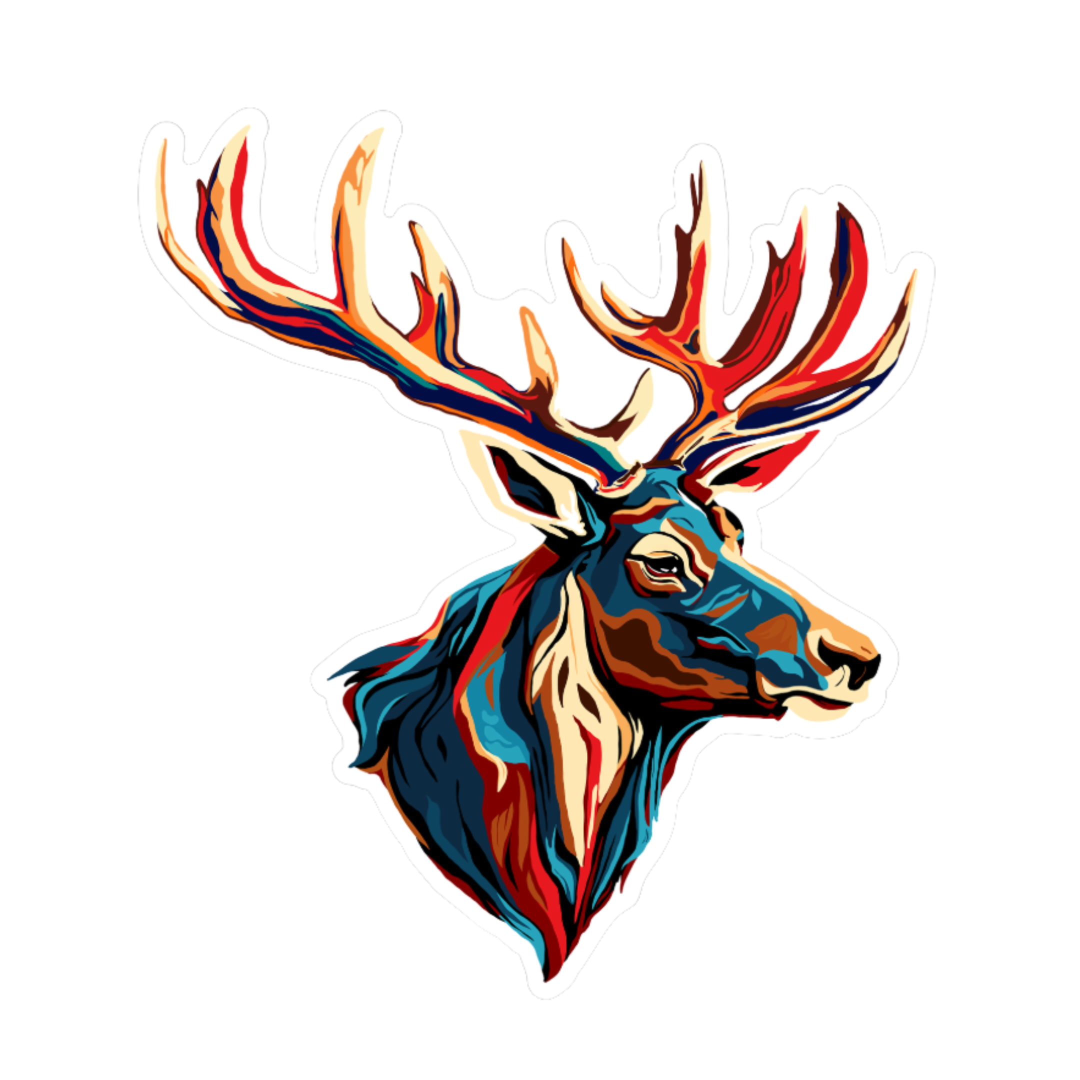 Elk Icon Sticker | Neo Native