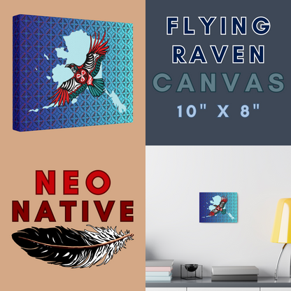 Flying Raven Canvas