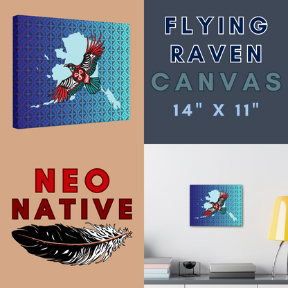 Flying Raven Canvas