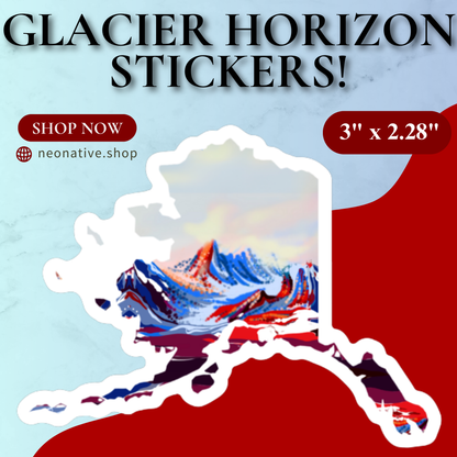 Glacier Horizon Sticker